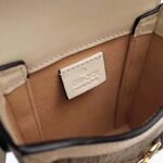 Gucci Women Horsebit 1955 Mini Bag Beige Ebony GG Supreme Canvas - Image 10