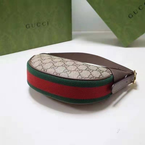 Gucci Women Ophidia GG Mini Bag Beige Ebony GG Supreme Canvas (11)