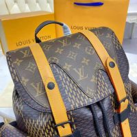 Louis Vuitton LV Unisex Christopher PM Giant Damier Ebene Monogram Coated Canvas