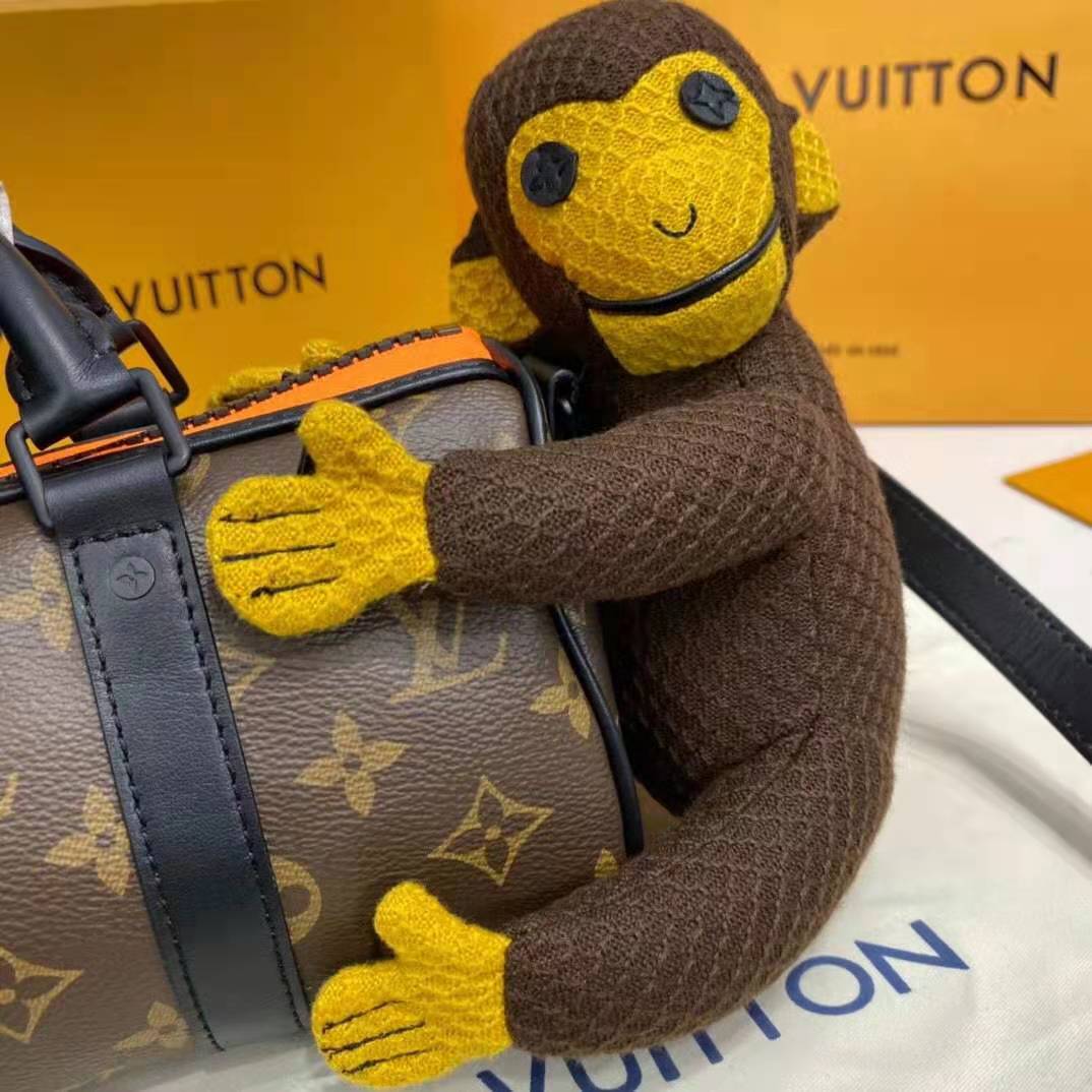 Louis Vuitton 2021 Monogram Keepall XS Monkey Puppet LV Friends