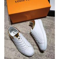 Louis Vuitton LV Unisex Luxembourg Sneaker Monogram-Embossed Grained Calf Leather