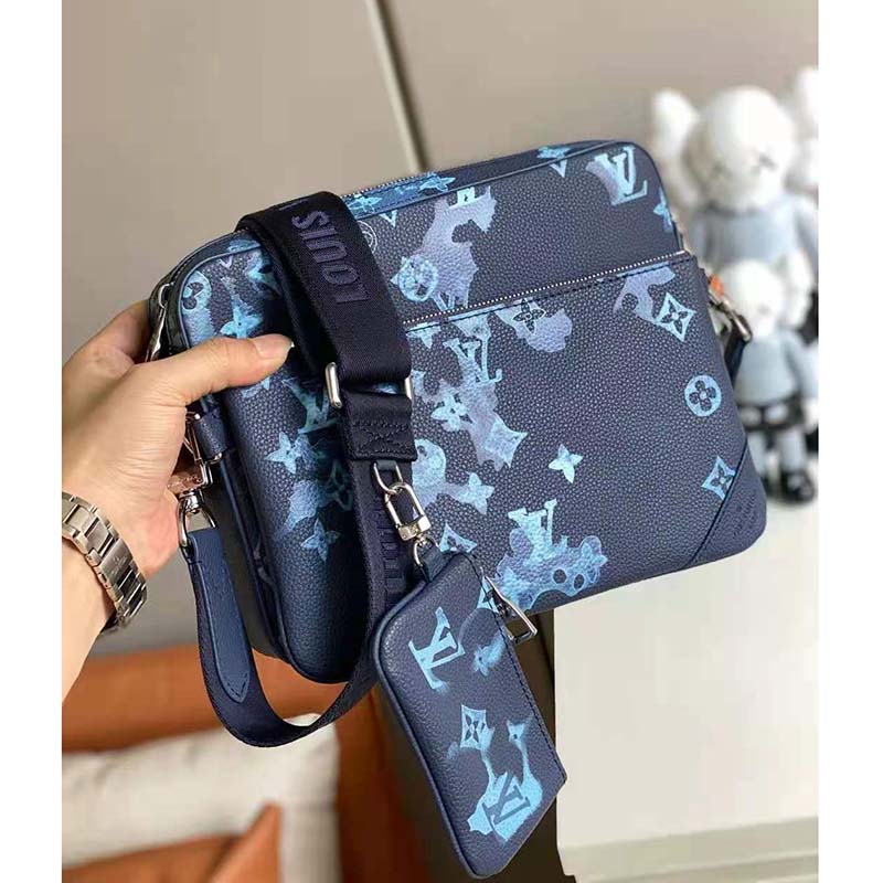 Louis Vuitton Monogram Eclipse Trio Pochette - BAGAHOLICBOY