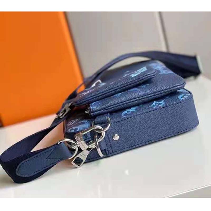 Trio Messenger Louis Vuitton Bleue | semashow.com