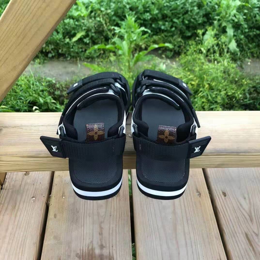 Buy Louis Vuitton La Coach Line LV Initial Fur Sandals FA0177 Black 7.5  Black from Japan - Buy authentic Plus exclusive items from Japan