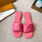 Louis Vuitton LV Women Revival Flat Mule Pink Monogram-Embossed Lambskin – Bild 5