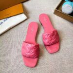 Louis Vuitton LV Women Revival Flat Mule Pink Monogram-Embossed Lambskin – Bild 6