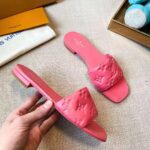 Louis Vuitton LV Women Revival Flat Mule Pink Monogram-Embossed Lambskin – Bild 9