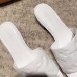 Louis Vuitton LV Women Revival Flat Mule Monogram-Embossed Lambskin White – Image 6