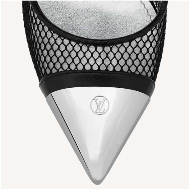 Louis Vuitton Red Mesh and PVC Twist Pumps Size 6.5/37 - Yoogi's Closet