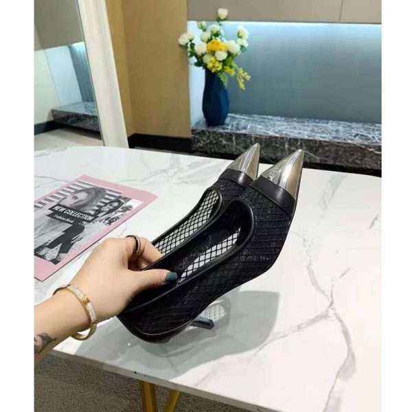 Louis Vuitton LV Women’s Urban Twist Pump Mesh PVC Calf Leather 10.5 cm Heel (5)