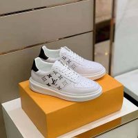 Louis Vuitton Men Beverly Hills Sneaker Monogram-Lasered Grained Calf Leather Epi Calf Leather