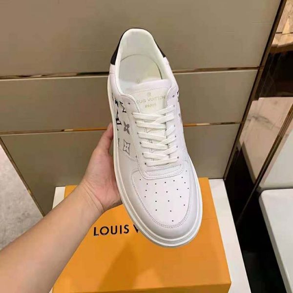 Louis Vuitton Men Beverly Hills Sneaker Monogram-Lasered Grained Calf Leather Epi Calf Leather (6)
