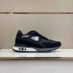 Louis Vuitton Men Run Away Sneaker Black Mix of Materials Monogram Flowers - Imagen 2