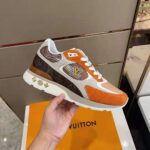 Louis Vuitton Men Run Away Sneaker Suede Calf Leather and Monogram Canvas - Image 7
