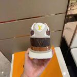 Louis Vuitton Men Run Away Sneaker Suede Calf Leather and Monogram Canvas - Image 10