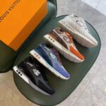 Louis Vuitton Men Run Away Sneaker Suede Calf Leather and Monogram Canvas - Image 14