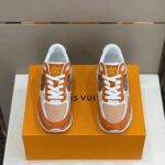 Louis Vuitton Men Run Away Sneaker Suede Calf Leather and Monogram Canvas - Image 4