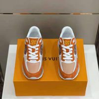 Louis Vuitton Men Run Away Sneaker Suede Calf Leather and Monogram Canvas