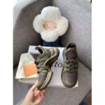 Louis Vuitton Unisex LV Archlight Sneaker Mix Materials LV Circle Monogram Canvas Green - Image 9