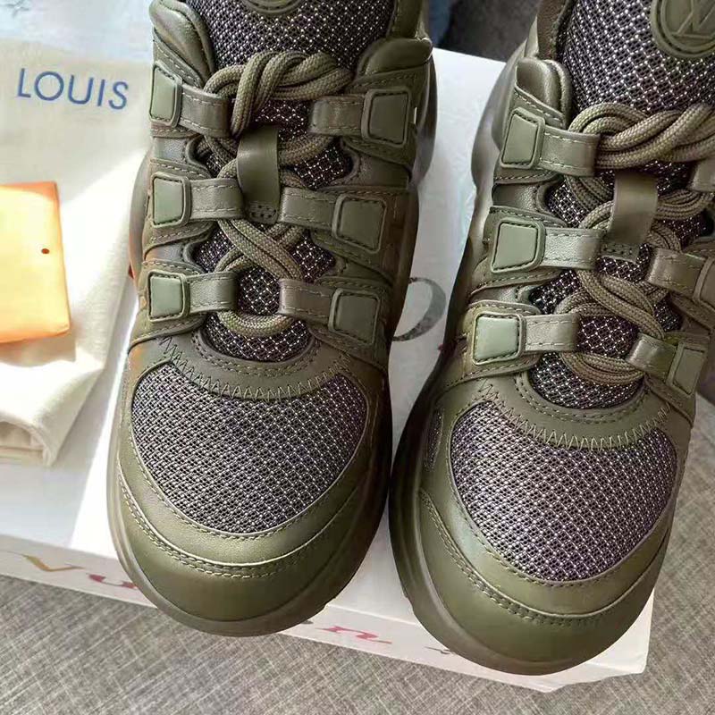 Archlight cloth trainers Louis Vuitton Green size 38 EU in Cloth - 23269900