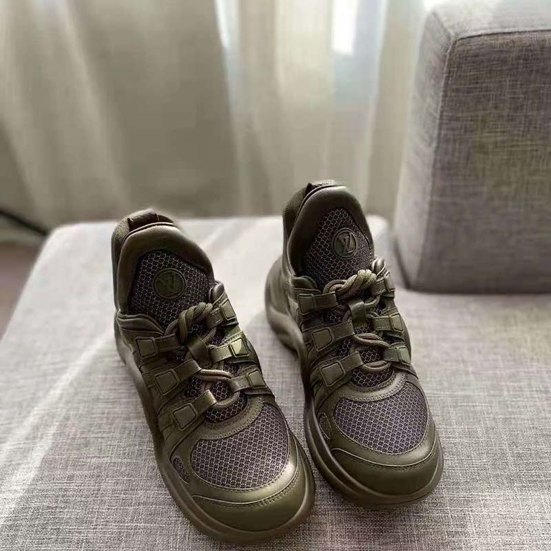 Archlight cloth trainers Louis Vuitton Green size 38 EU in Cloth - 23269900
