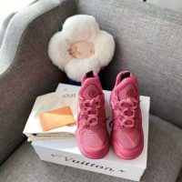 Louis Vuitton Women LV Archlight Sneaker Mix of Materials LV Circle Monogram Canvas Rose