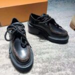 Louis Vuitton Women LV Beaubourg Platform Derby Calf Leather Patent Monogram Canvas - Bild 3