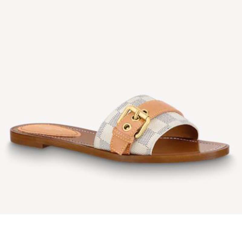 Louis Vuitton AZUR Damier "dice" Sandals FLIP FLOPS