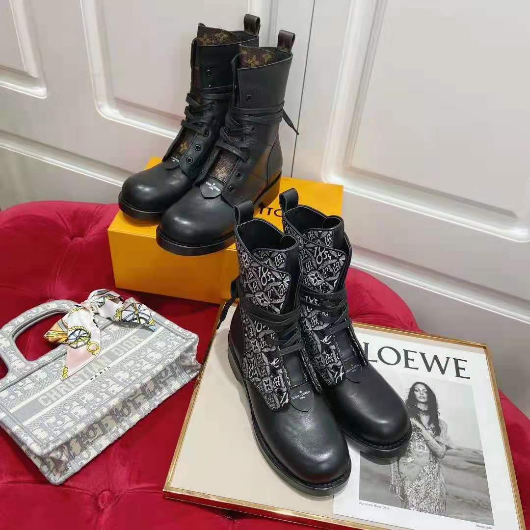 Louis Vuitton Metropolis Flat Ranger Boots, Boots - Designer Exchange