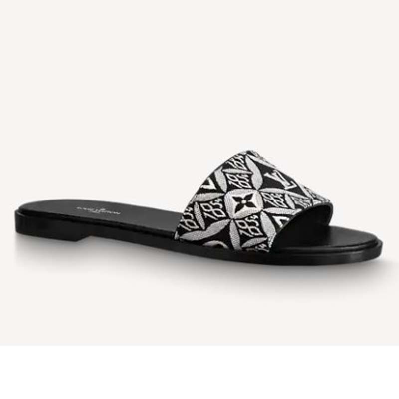 Louis Vuitton - Authenticated Lock It Sandal - Leather Black Plain for Women, Never Worn