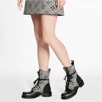 Louis Vuitton Women Since 1854 Metropolis Flat Ranger Jacquard Textile Calf Leather