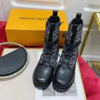 Louis Vuitton Women Since 1854 Metropolis Flat Ranger Jacquard Textile Calf Leather