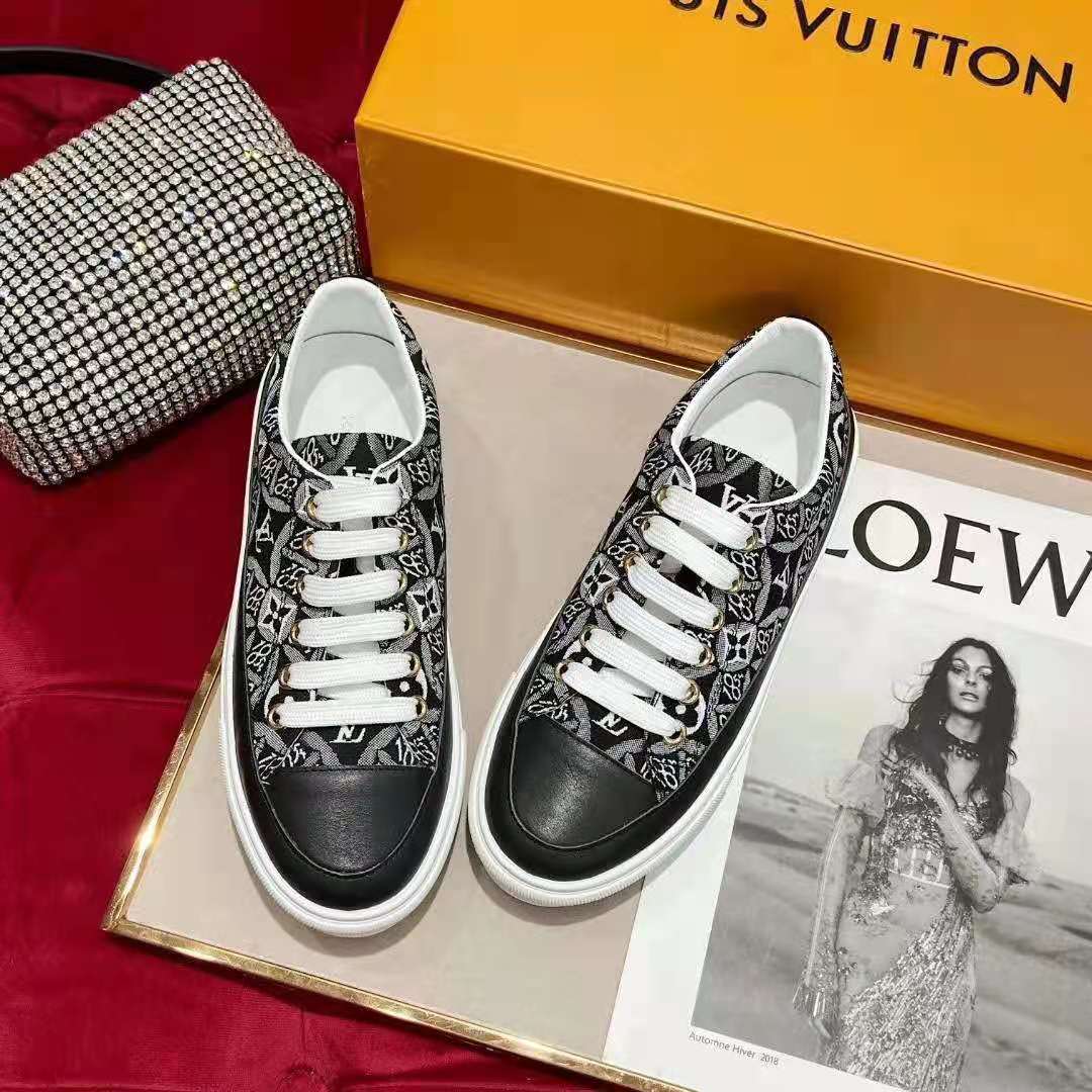 Louis Vuitton Since 1854 Stellar Leather Sneaker Grey