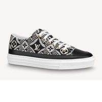 Louis Vuitton Women Since 1854 Stellar Sneaker Jacquard Textile Calf Leather Black