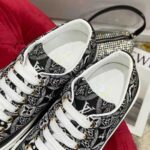Louis Vuitton Women Since 1854 Stellar Sneaker Jacquard Textile Calf Leather Black – Image 10