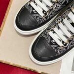 Louis Vuitton Women Since 1854 Stellar Sneaker Jacquard Textile Calf Leather Black – Image 11