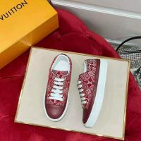 Louis Vuitton Women Since 1854 Stellar Sneaker Jacquard Textile Calf Leather Maroon