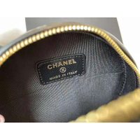 Chanel Women Chanel 19 Clutch with Chain Lambskin Gold Silver-Tone & Ruthenium Black