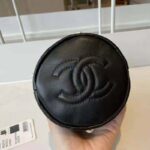 Chanel Women Mini Drawstring Bag Lambskin Imitation Pearls & Gold-Tone Metal Black - Imagen 8