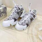 Dior Women D-Connect Sneaker Black White Dior Around the World Technical Fabric - Image 2