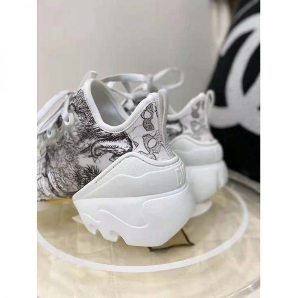 Dior Women D-Connect Sneaker Black White Dior Around the World Technical Fabric (5)