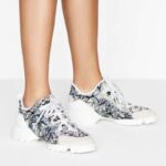 Dior Women D-Connect Sneaker Dior Zodiac Printed Technical Fabric - Image 11
