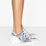Dior Women D-Connect Sneaker Dior Zodiac Printed Technical Fabric - Image 10