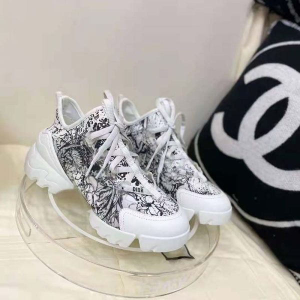 Dior Women D-Connect Sneaker Dior Zodiac Printed Technical Fabric (6)