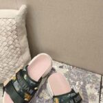 Dior Women D-Wander Slide Cypress Green Camouflage Tie & Dior Technical Fabric - Image 10