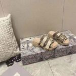 Dior Women D-Wander Slide Nude Camouflage Technical Fabric – Image 3