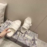 Dior Women D-Wander Slide White Camouflage Technical Fabric