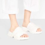Dior Women D-Wander Slide White Camouflage Technical Fabric - Image 12