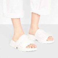 Dior Women D-Wander Slide White Camouflage Technical Fabric