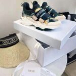 Dior Women D-Wander Sneaker Uber Cypress Green Camouflage Tie & Dior Technical Fabric - immagine 2